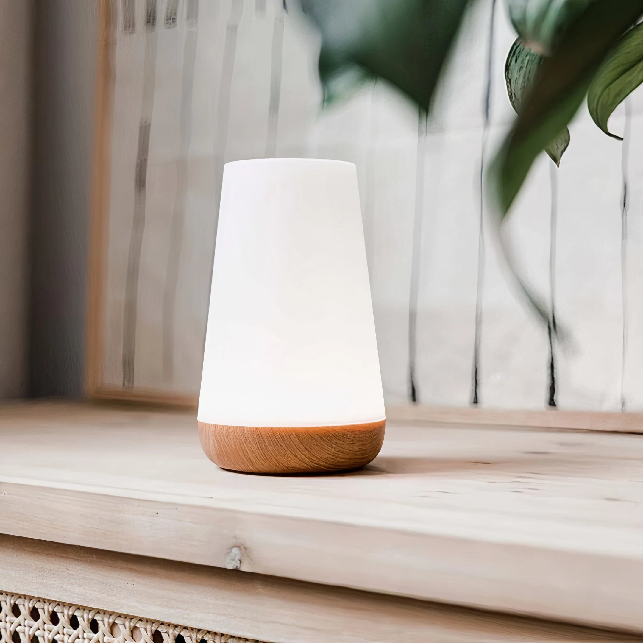 Vnitřní Noční LED Stolní Lampa | Bílá Moderní Dotyková Design