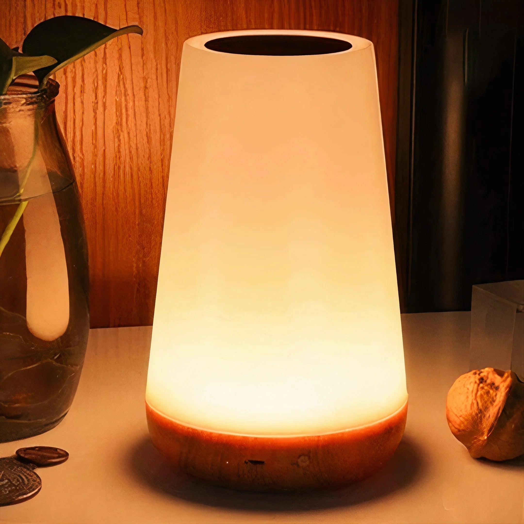 Vnitřní Noční LED Stolní Lampa | Bílá Moderní Dotyková Design