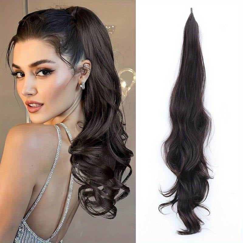 Flexibele Wrap-Around Paardenstaart Voor Lang, Vol Haar - Selena