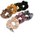 Chouchous velours poche secrète accessoires cheveux lot de 7