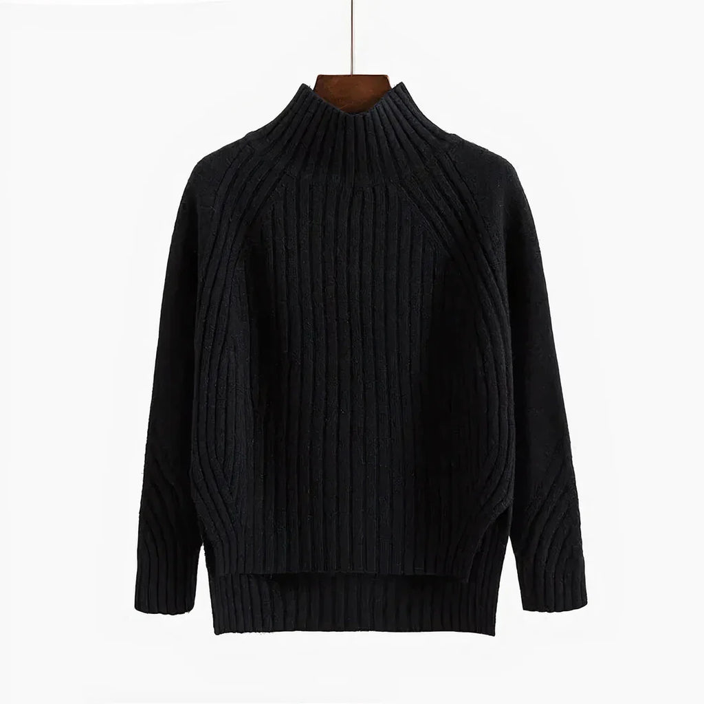 Pull Col Roulé Femme En Laine – Maille Douce Et Chaude Confortable