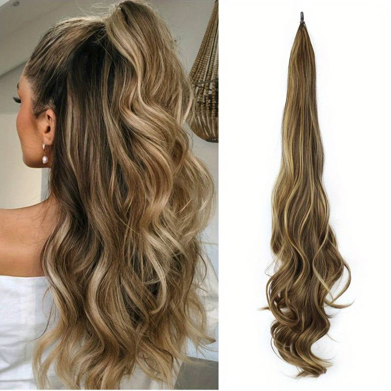 Flexibele Wrap-Around Paardenstaart Voor Lang, Vol Haar - Selena