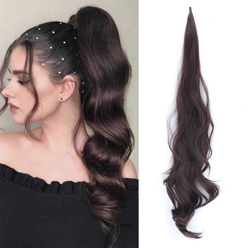 Flexibele Wrap-Around Paardenstaart Voor Lang, Vol Haar - Selena