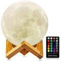 Lampe lune 3D veilleuse LED rechargeable décoration chambre