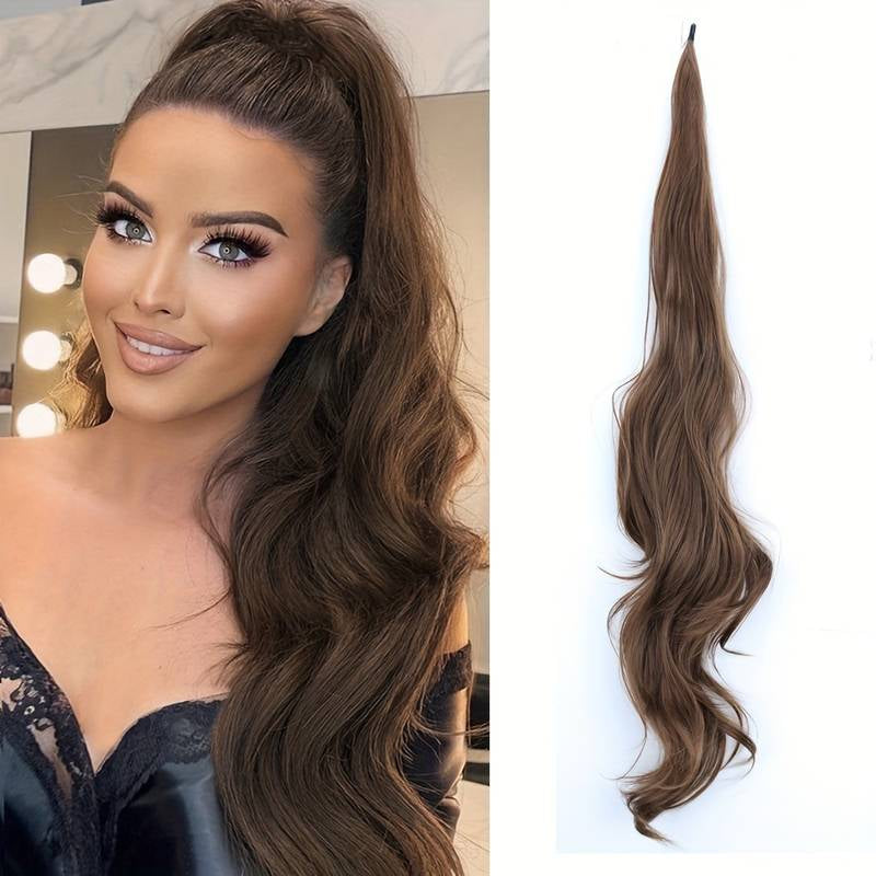 Flexibele Wrap-Around Paardenstaart Voor Lang, Vol Haar - Selena