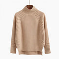 Pull Col Roulé Femme En Laine – Maille Douce Et Chaude Confortable