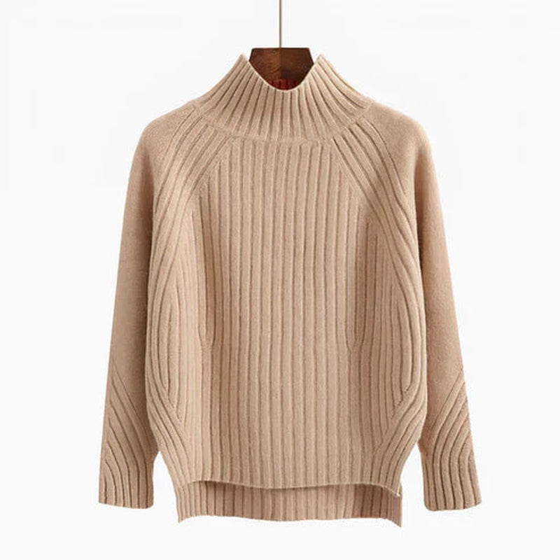 Pull Col Roulé Femme En Laine – Maille Douce Et Chaude Confortable