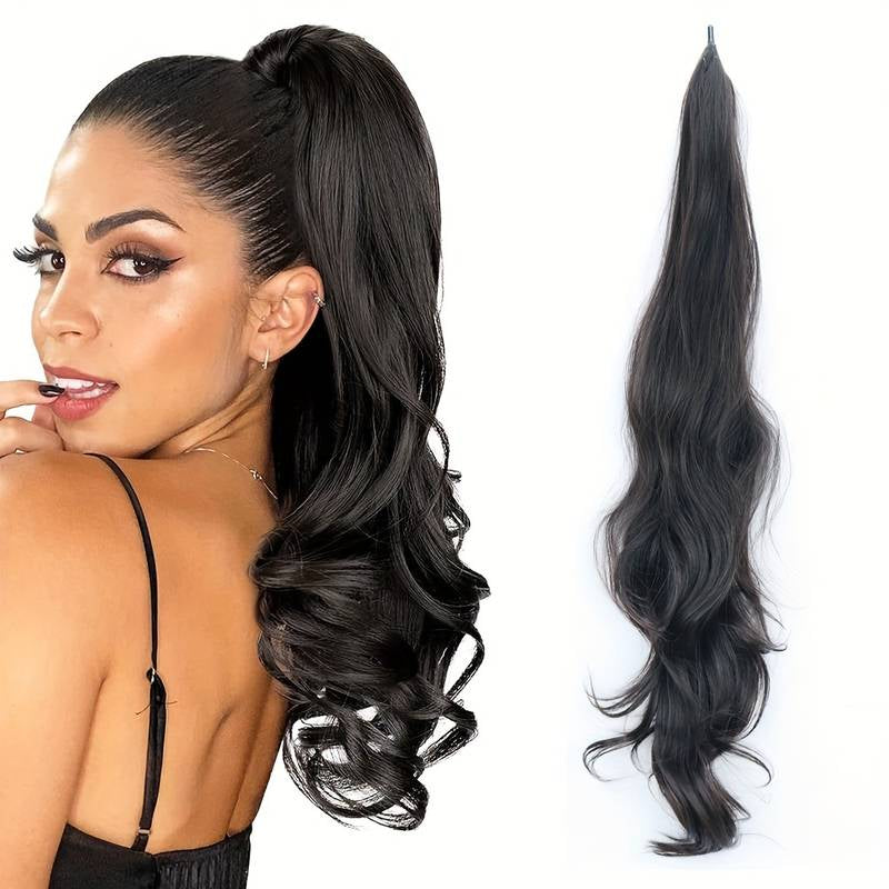 Flexibele Wrap-Around Paardenstaart Voor Lang, Vol Haar - Selena